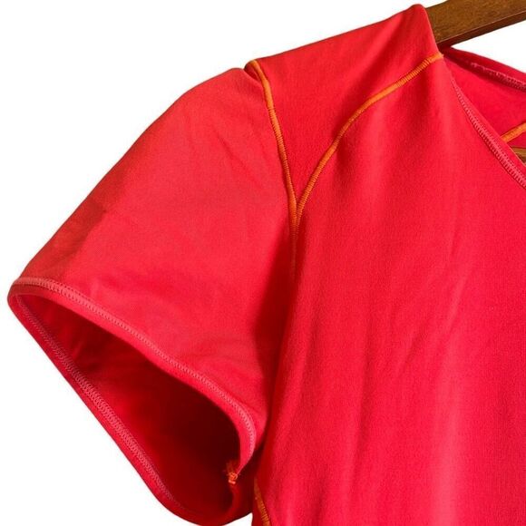 Patagonia Pink Running Athletic T Shirt Top Short Sleeve Womens - Picture 5 of 6